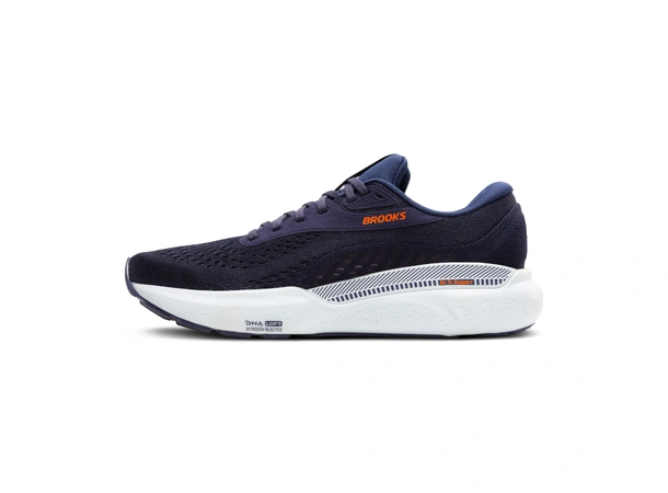 Brooks Adrenaline GTS 24 Herre Peacoat/orange/white, stabil sko 