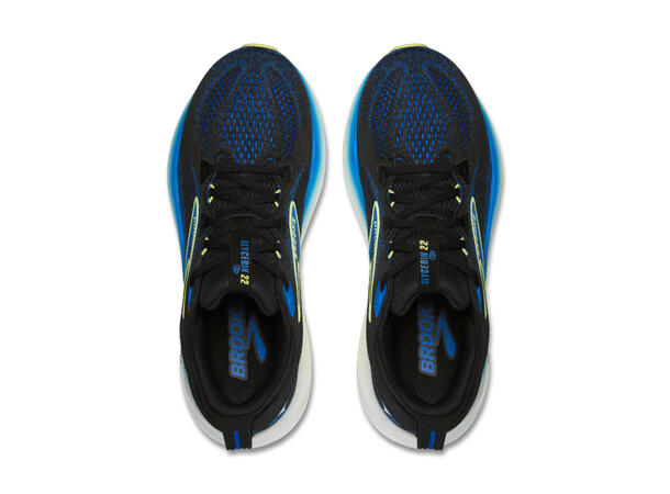 Brooks Glycerin 22 Herre Black/cobalt/neo yellow, mengdesko 