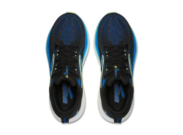 Brooks Glycerin 22 Herre Black/cobalt/neo yellow, mengdesko 