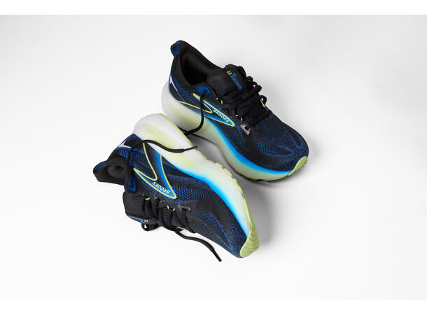 Brooks Glycerin 22 Herre Black/cobalt/neo yellow, mengdesko 