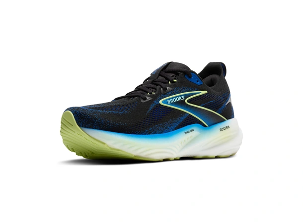 Brooks Glycerin 22 Herre Black/cobalt/neo yellow, mengdesko 