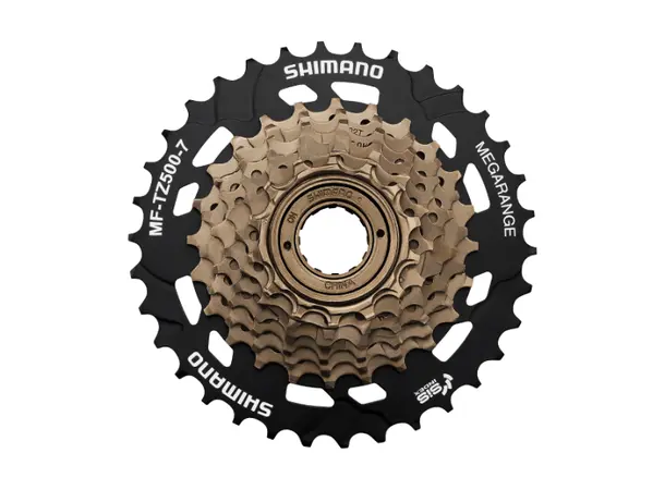 SHIMANO Multi-frihjulsboss MF-TZ500-7 7 14-16-18-20-22-24-34T Uten eikebeskyttel 