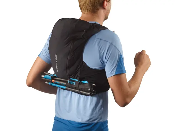 Salomon ADV Skin 12 Set Black/Ebony Lett løpevest med to soft-flasker 
