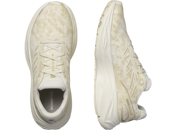 Salomon Aero Glide 2 W Løpesko 38 2/3 Vanilla/White, maksdempet løpesko