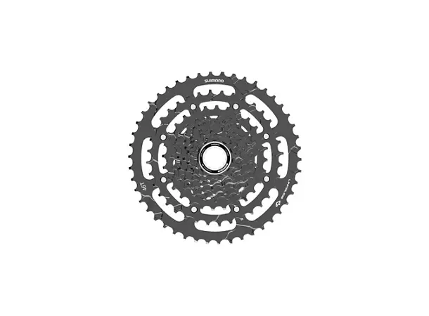 Shimano Kassett 9s 11-46 CS-LG400-9 Linkglide, elsykkel-ytelse 