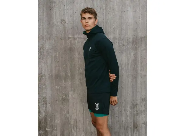 YMR Track Club Åsunden Mens Half Zip Isolert løpethoodie for menn 