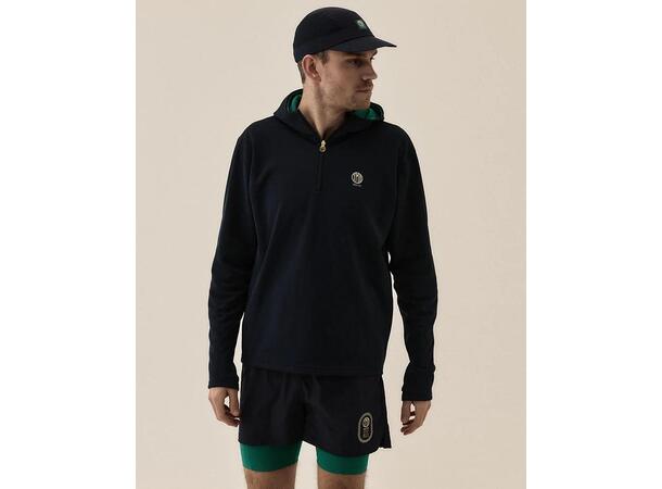 YMR Track Club Åsunden Mens Half Zip Isolert løpethoodie for menn 