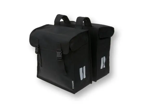 Basil Mara XXL Sideveske Sett Sort, 47 ltr, Fixed Mounting Straps 