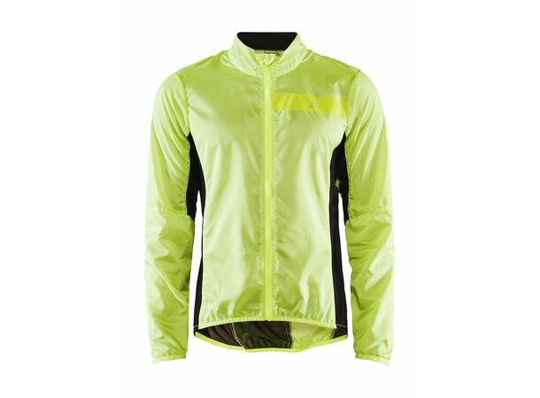 Craft ADV Essence Light Wind Jacket Flumino yellow, synlig og vindavvisende