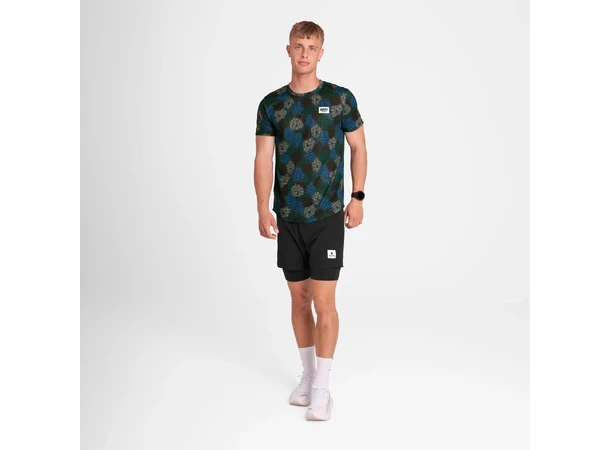 SAYSKY Flower Combat T-shirt Lett og hurtigtørkende løpe t-skjorte 