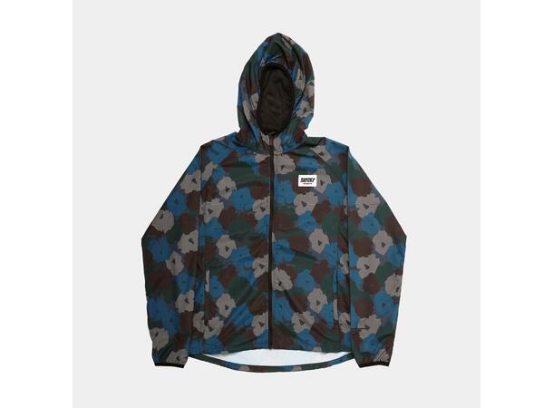 SAYSKY Flower Pace Jacket Blue AOP Superlett og vindtett løpejakke 