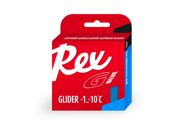 Rex Glider blue 90g. Blå parafinglider. -1 til -10.