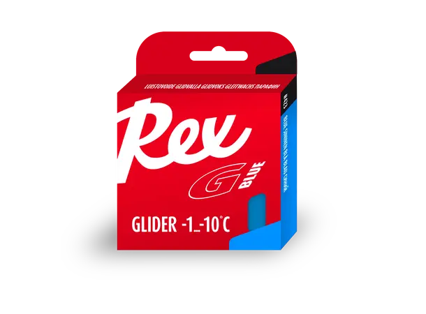 Rex Glider blue 90g. Blå parafinglider. -1 til -10. 