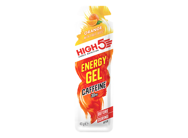 HIGH5 EnergyGel Plus Appelsin Gel med appelsinsmak.