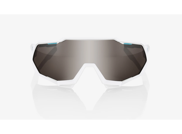 100% Speedtrap Bora-HansGrohe Team White HiPER Silver Mirror Lens 