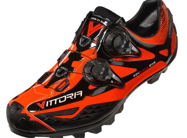 Vittoria - Ikon offroad Orange 46 MTB Sykkelsko med stiv carbonsåle